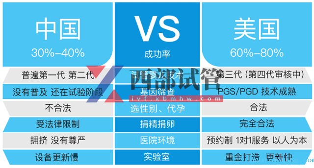 中美试管婴儿对比